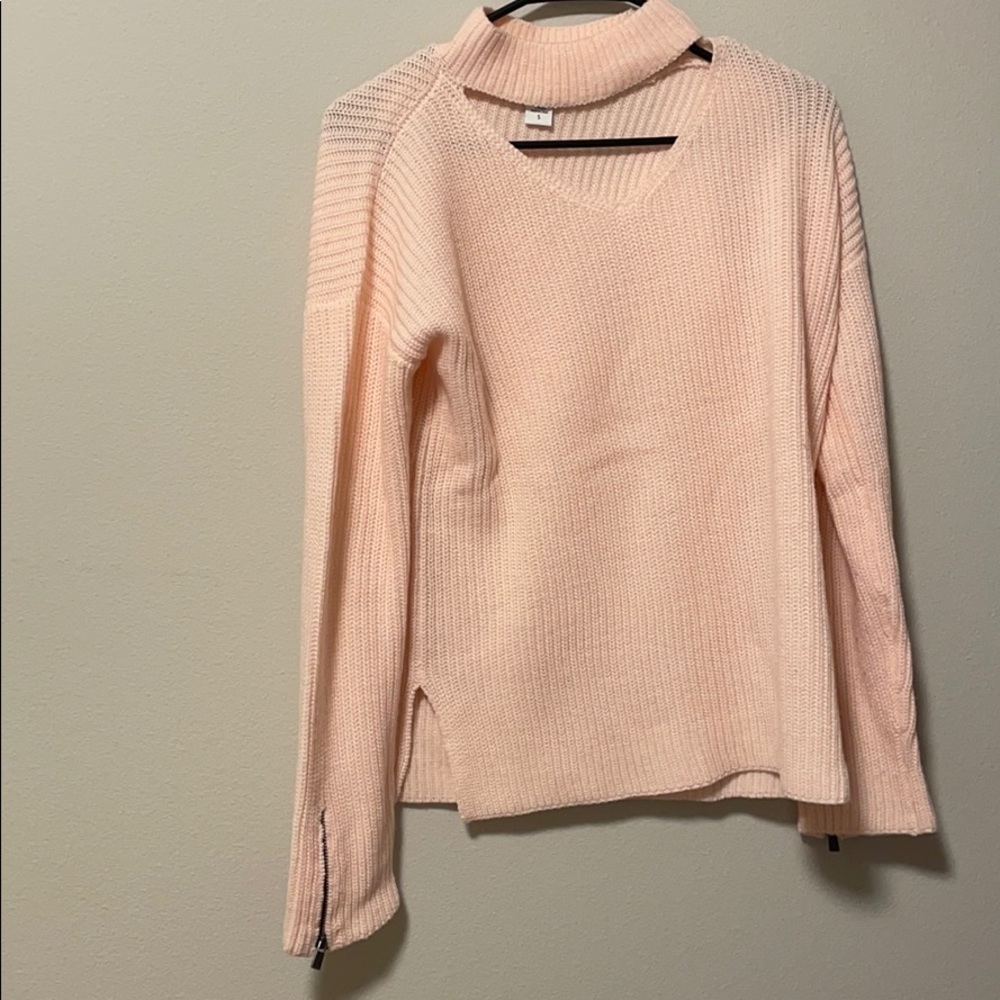 Bubble gum colored sweater